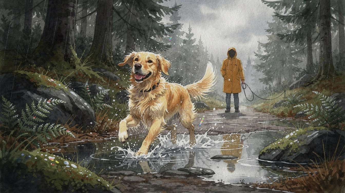 Regnvejrsweekend med hunden: Sjove aktiviteter når vejret ikke spiller med